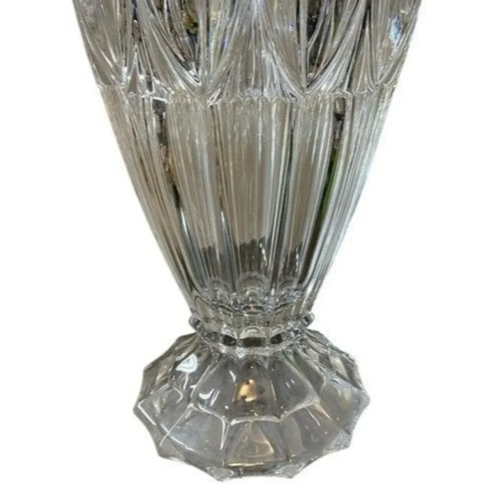 Shannon by Godinger Crystal 16” In Contessa Large Flower Stunning Vase 16
